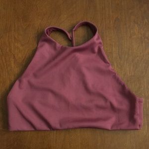 Left on Friday Hi Dive Top in Desert Plum (M)